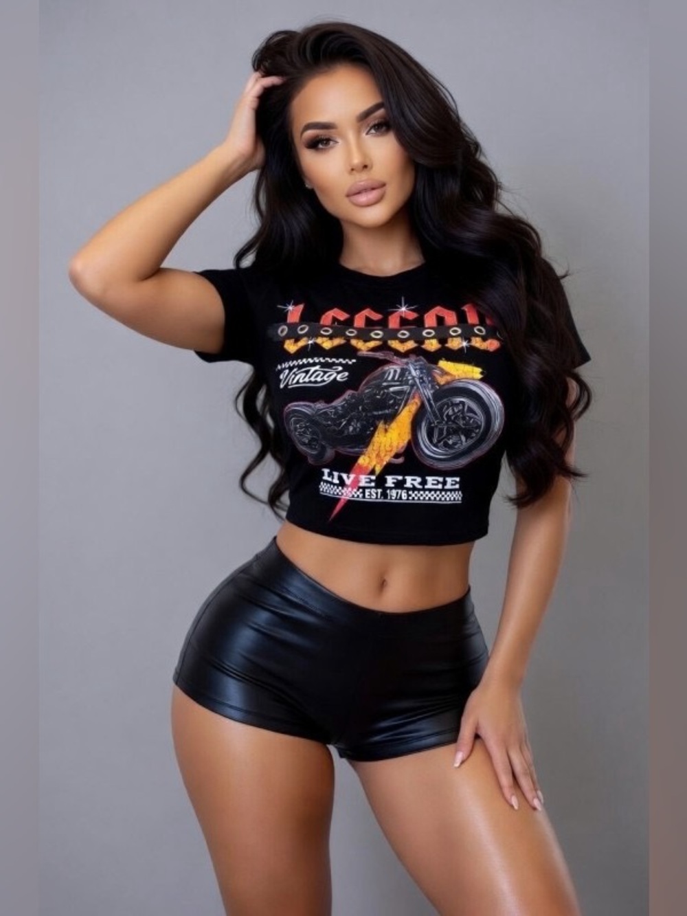 The Live Free Baddie Crop Top